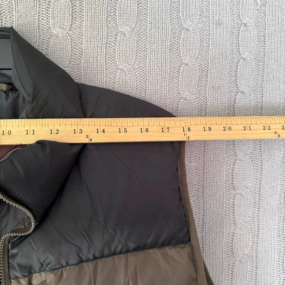 VTG LL Bean Vest Men's XL Dark Green Down Fill Zip Security Pocket Vintage - Picture 13 of 13